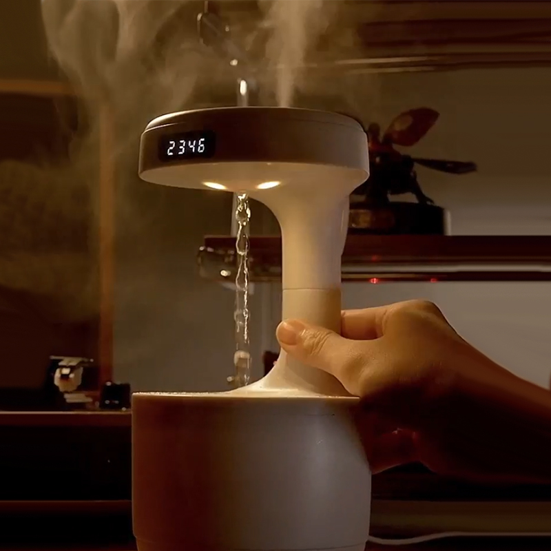 Electronics Gadgets For Home - Water Droplet Air Humidifier 800ml Anti-gravity
