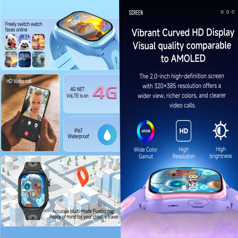 Kids 4G Smartwatch with 2.0 In - Smart Watch Kids 评论和价格