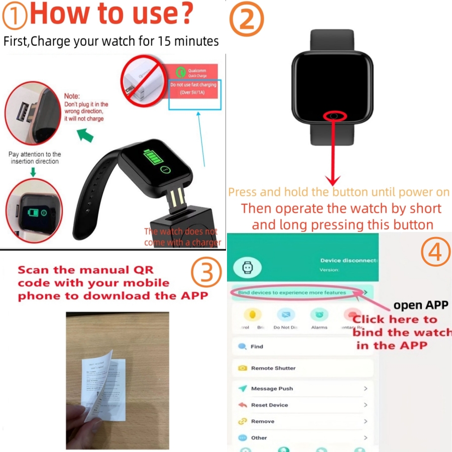 Smart Watch Message Remind Mus - Smart Watch Kids 评论和价格