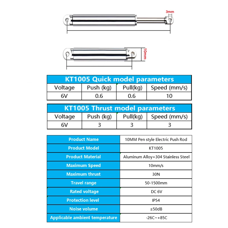 10mm Linear Actuator Retractab - Electric Gadget 评论和价格