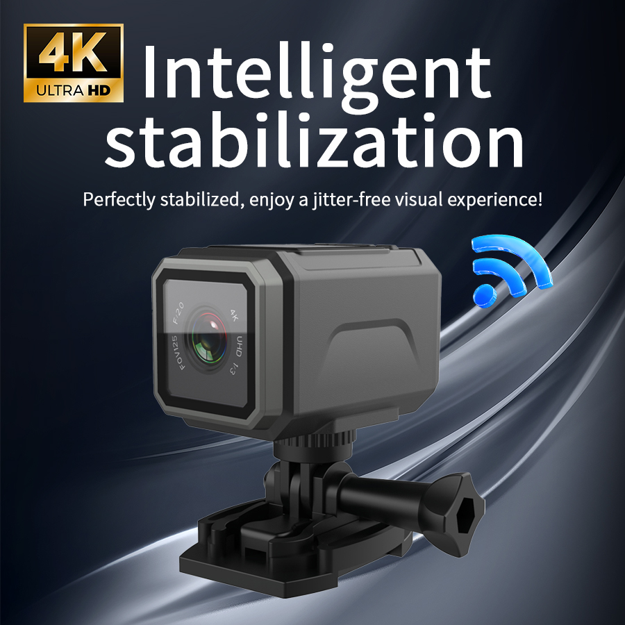4K EIS Action Camera 125° Wide - Action Camera 4K 评论和价格